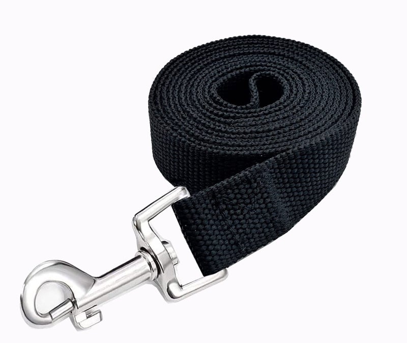 MANDAO Strong Nylon Dog Leash, 5 FT Long Dog Leashes for Medium Large Dogs (5FT, Black) - Image 3